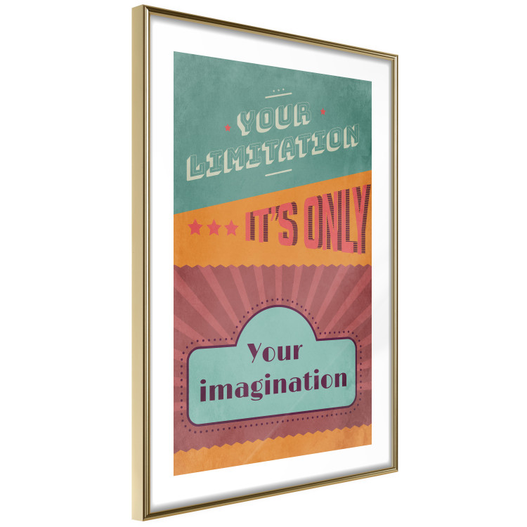 Poster Your Limitation It's Only Your Imagination - colorful pattern with text 129162 additionalImage 7