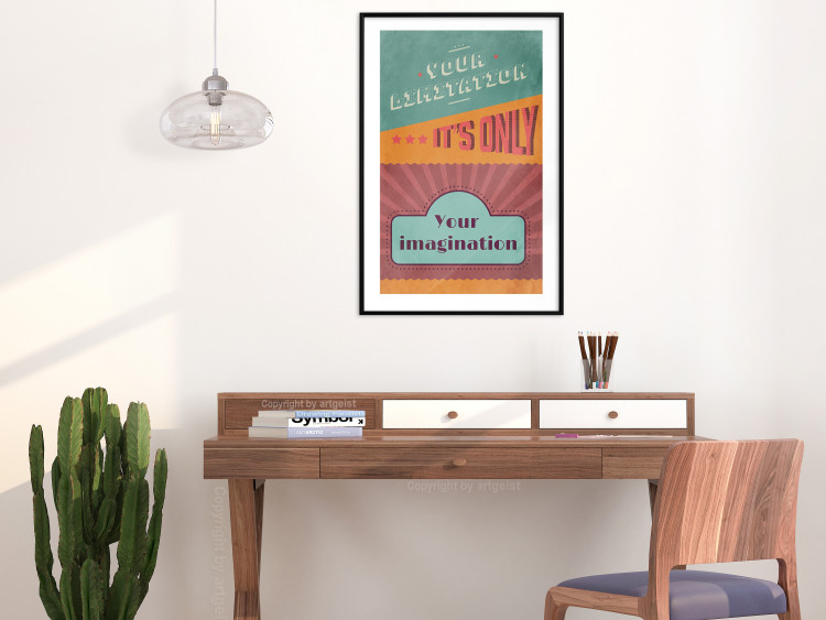 Poster Your Limitation It's Only Your Imagination - colorful pattern with text 129162 additionalImage 18