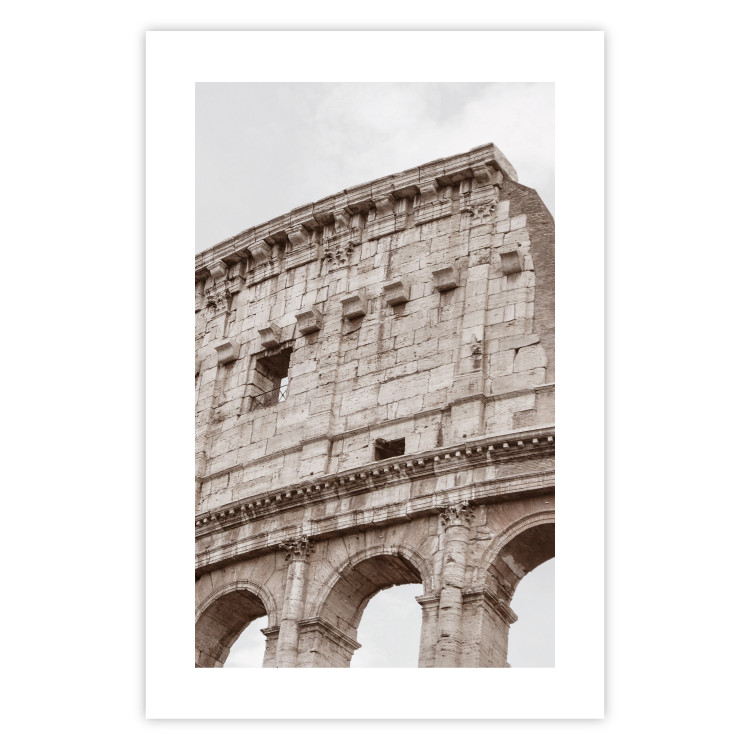 Wall Poster Colosseum - historic city architecture in sepia colors against a sky background 130762 additionalImage 25