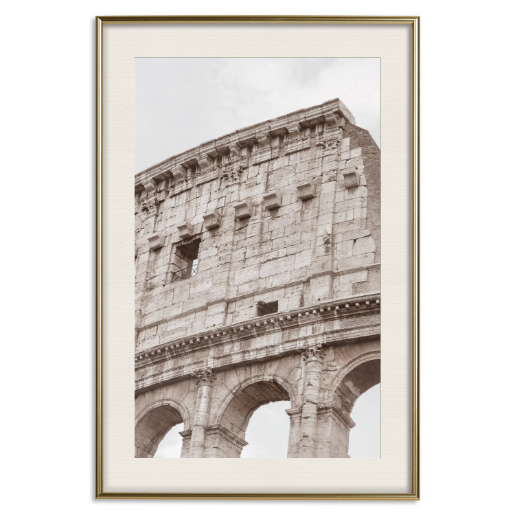 Wall Poster Colosseum - historic city architecture in sepia colors against a sky background 130762 additionalImage 20