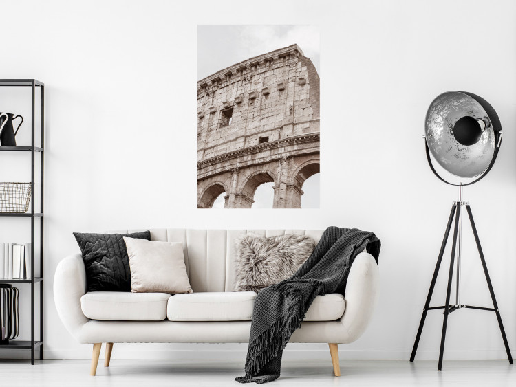 Wall Poster Colosseum - historic city architecture in sepia colors against a sky background 130762 additionalImage 4