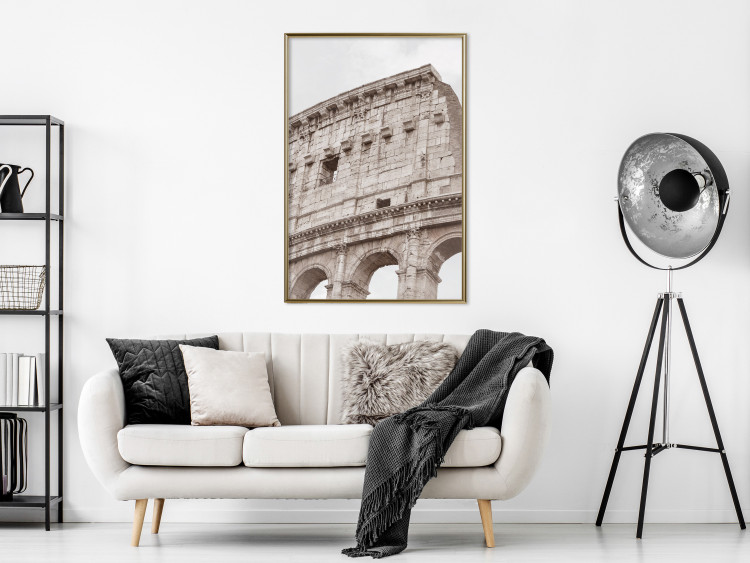 Wall Poster Colosseum - historic city architecture in sepia colors against a sky background 130762 additionalImage 7