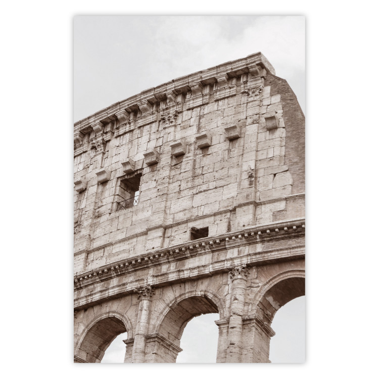 Wall Poster Colosseum - historic city architecture in sepia colors against a sky background 130762