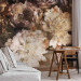 Wall Mural Abstract - nature with flowers in shades of brown and a flash effect 131762 additionalThumb 4