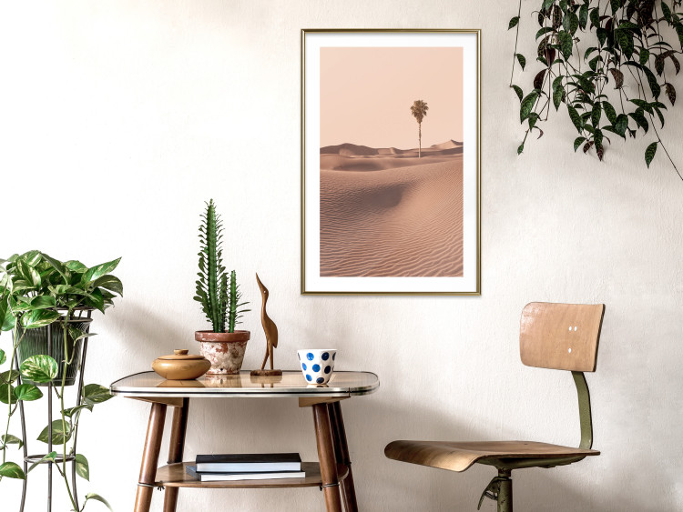 Wall Poster Desert Flora - desert with a tree in an orange composition 134762 additionalImage 13