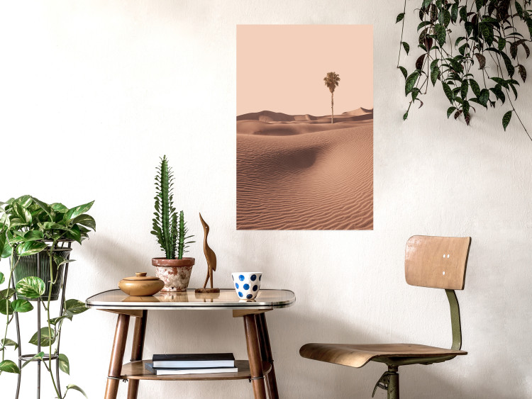 Wall Poster Desert Flora - desert with a tree in an orange composition 134762 additionalImage 2