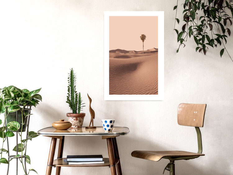 Wall Poster Desert Flora - desert with a tree in an orange composition 134762 additionalImage 3