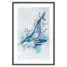 Wall Poster Mr. Whale - large fish from the aquatic world among plants on a light background 135362 additionalThumb 8