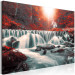 Large canvas print Awesome Waterfall - Red [Large Format] 136362 additionalThumb 3