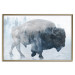 Poster Lonely Horizontal Expedition - walking animal against a winter landscape background 137162 additionalThumb 9