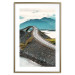 Wall Poster Road through Lakes - landscape of a road and bridge against tall mountains 138762 additionalThumb 19