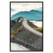Wall Poster Road through Lakes - landscape of a road and bridge against tall mountains 138762 additionalThumb 14