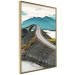 Wall Poster Road through Lakes - landscape of a road and bridge against tall mountains 138762 additionalThumb 7