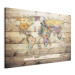 Canvas World Map: Colourful Continents 141262 additionalThumb 2