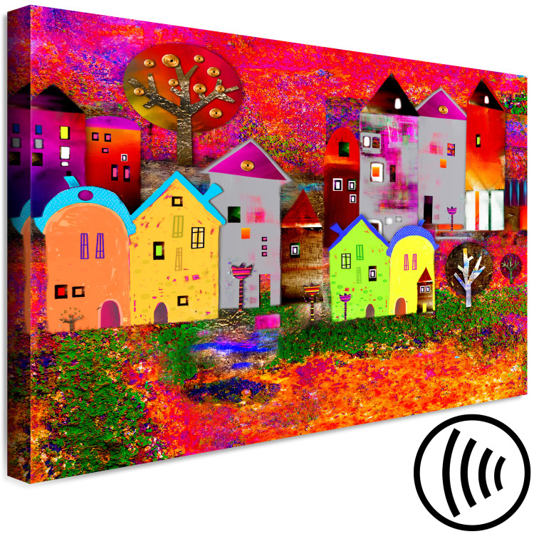 Canvas Children's Cottages (1-piece) Wide - view of a colorful city 143162 additionalImage 6