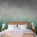 Wall Mural Tall grass - landscape with painted meadow effect against a grey sky 143762 additionalThumb 2