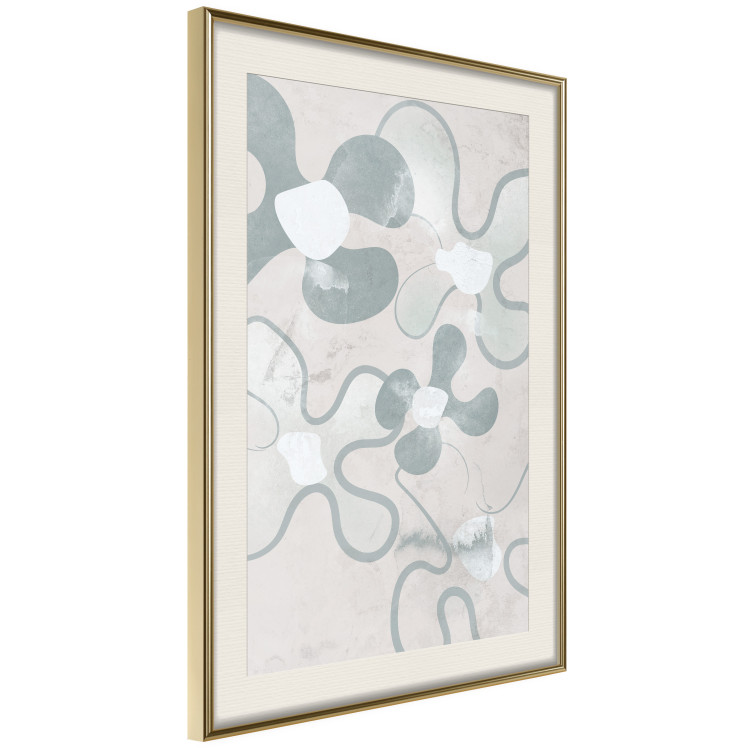 Poster Blue Daisies - Abstract Shapes to Suggest Flowers 144762 additionalImage 13