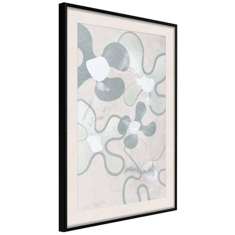 Poster Blue Daisies - Abstract Shapes to Suggest Flowers 144762 additionalImage 12