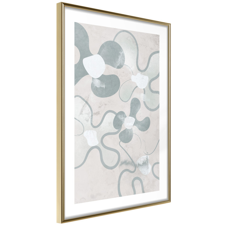 Poster Blue Daisies - Abstract Shapes to Suggest Flowers 144762 additionalImage 9