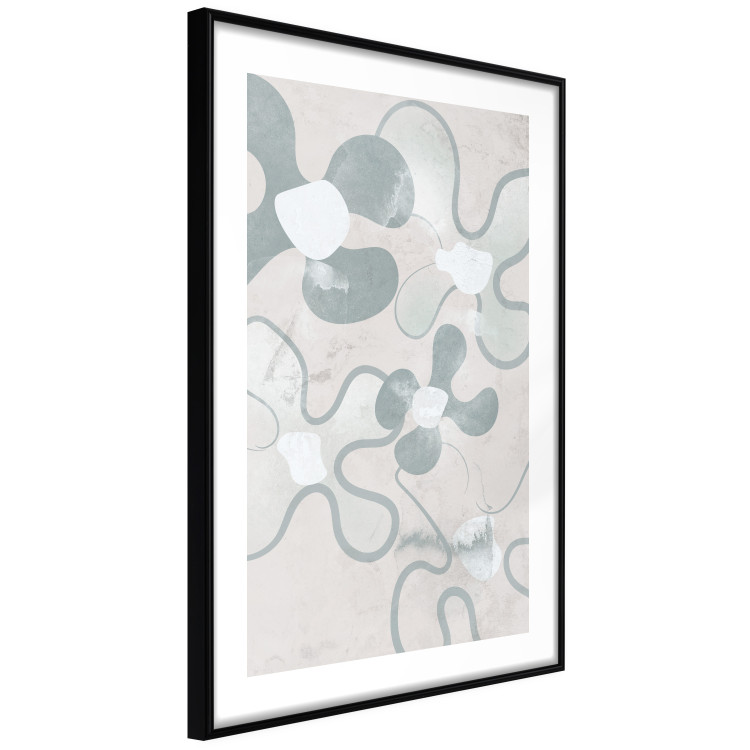 Poster Blue Daisies - Abstract Shapes to Suggest Flowers 144762 additionalImage 8
