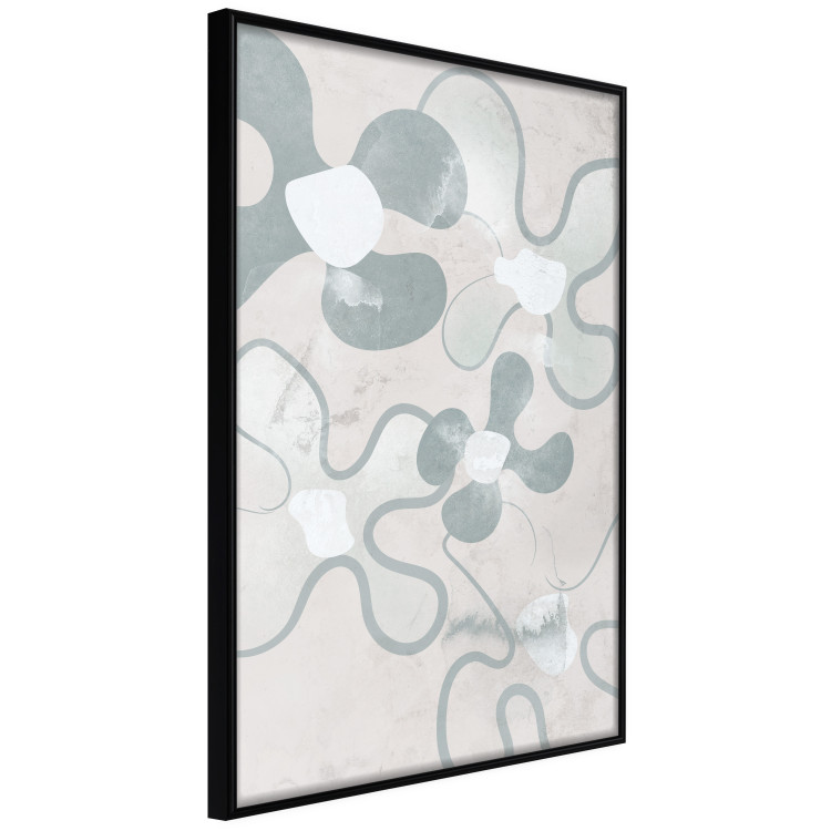 Poster Blue Daisies - Abstract Shapes to Suggest Flowers 144762 additionalImage 5