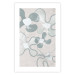 Poster Blue Daisies - Abstract Shapes to Suggest Flowers 144762 additionalThumb 20