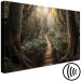 Canvas Art Print Way of Nature - Wooden Path Leading through the Paradise Jungle 146462 additionalThumb 6