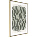 Wall Poster Wavy Shapes - Green Irregular Stripes With a Signature 150062 additionalThumb 12