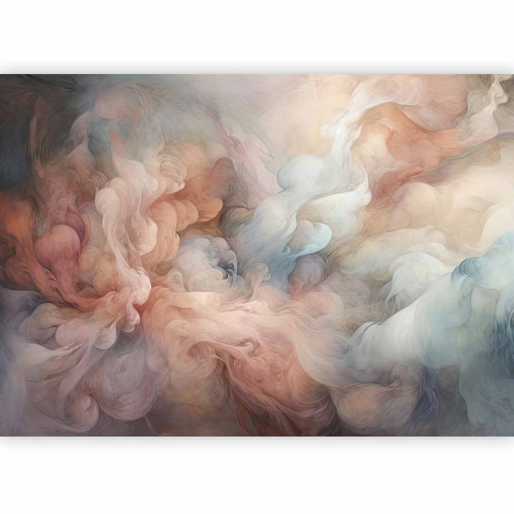 Photo Wallpaper Pastel Smoke - Fluffy Cloud in Shades of Pink and Blue 150662 additionalImage 5
