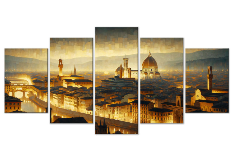 Canvas Art Print Panoramic View of the City of Renaissance and Culture 151962