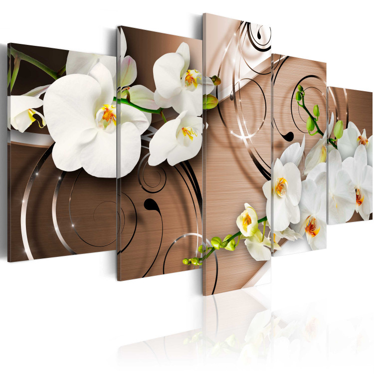 Canvas Print Ivory orchids 50062 additionalImage 2
