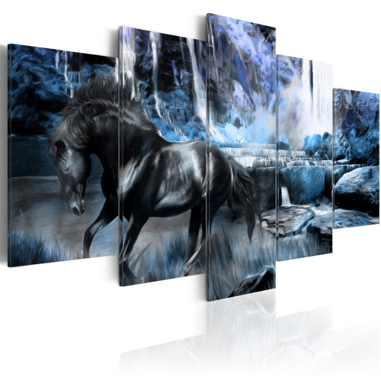 Canvas Art Print Azure waterfall 56062 additionalImage 2