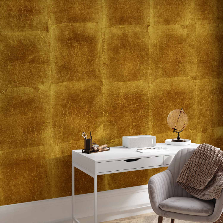 Wall Mural Golden cage - background with geometric figures of irregular arrangement 90062 additionalImage 4