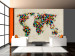 Wall Mural World Map - a kaleidoscope of colors 96862