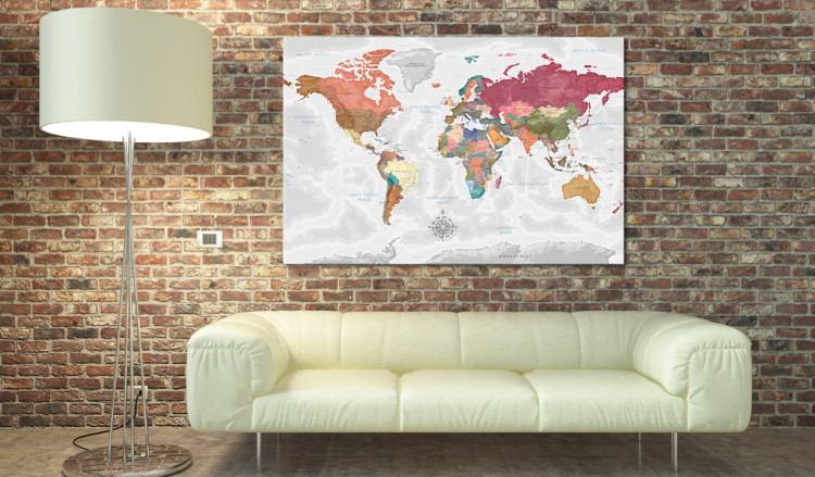 Decorative Pinboard Travel Around the World [Cork Map] 97362 additionalImage 3