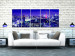 Canvas Print City of Lights (5-piece) - Tokyo's High-Rise Buildings Under Night Cover 98562 additionalThumb 3