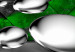 Canvas Art Print Shining Stones (1-part) Narrow Green - Gray Abstraction 108472 additionalThumb 5