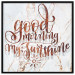 Poster Good morning my sunshine (Square) - Rusty text on a marble background 114372 additionalThumb 20