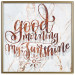 Poster Good morning my sunshine (Square) - Rusty text on a marble background 114372 additionalThumb 19