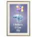Poster Flying Elephant - composition with an animal and English texts 114572 additionalThumb 21