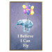 Poster Flying Elephant - composition with an animal and English texts 114572 additionalThumb 26
