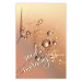 Wall Poster Good morning - water drops on dandelions and warm-colored background 116372