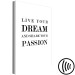 Canvas Art Print Dreams and Passion (1-part) - Motivational Black and White Text 117072 additionalThumb 6