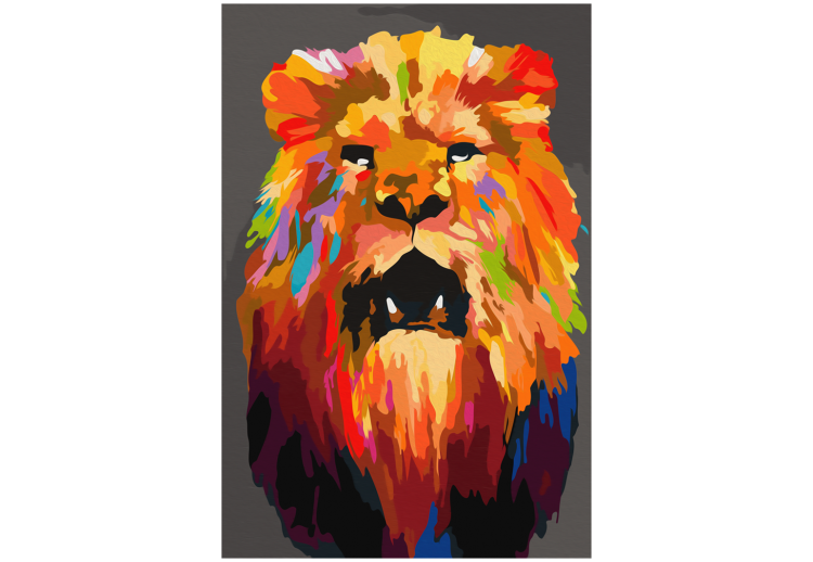 Paint by number Colourful Lion (Small) 117472 additionalImage 6