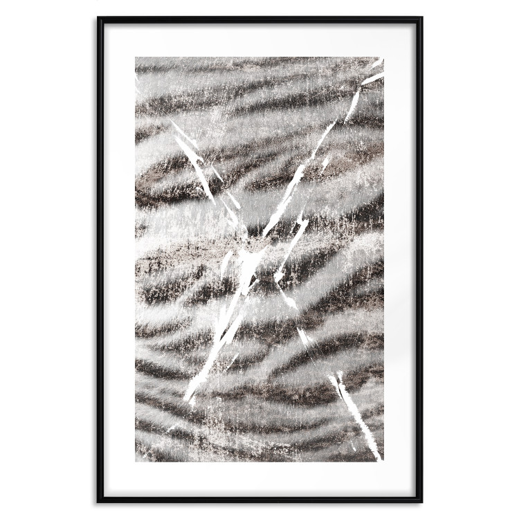 Poster Tiger Stripes - unique black and white composition with an animal motif 117572 additionalImage 15