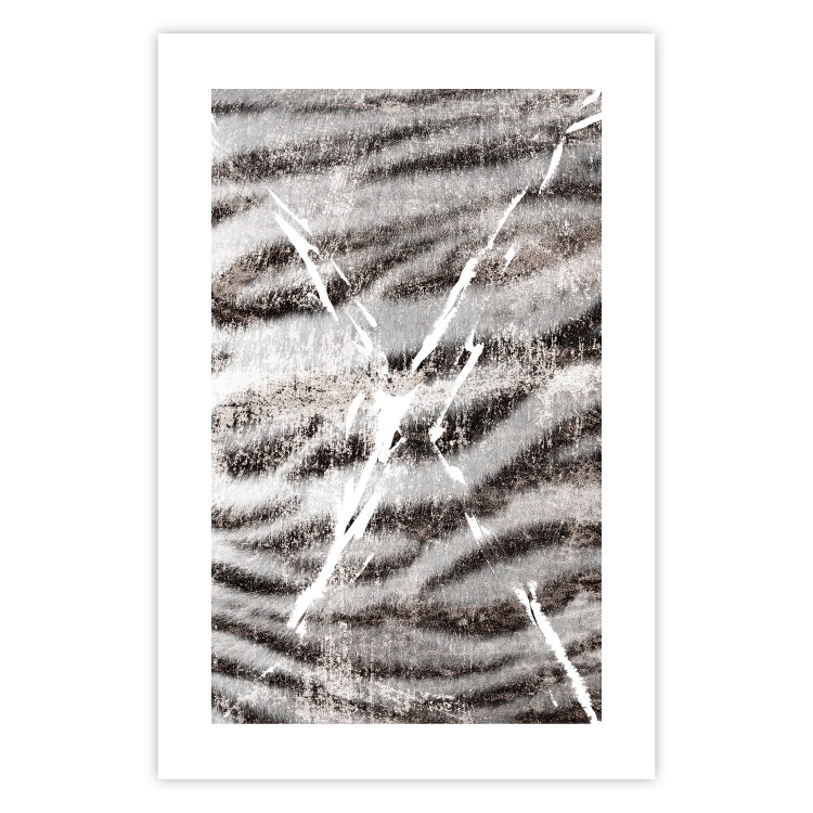 Poster Tiger Stripes - unique black and white composition with an animal motif 117572 additionalImage 19