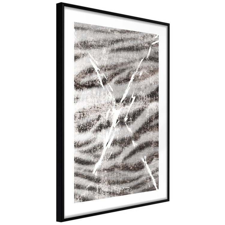 Poster Tiger Stripes - unique black and white composition with an animal motif 117572 additionalImage 11