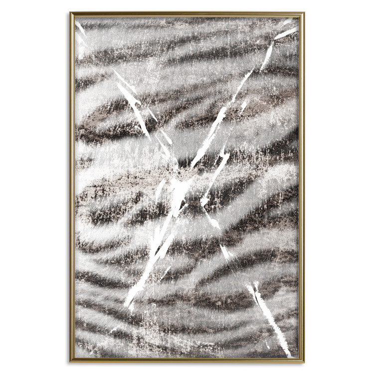 Poster Tiger Stripes - unique black and white composition with an animal motif 117572 additionalImage 16