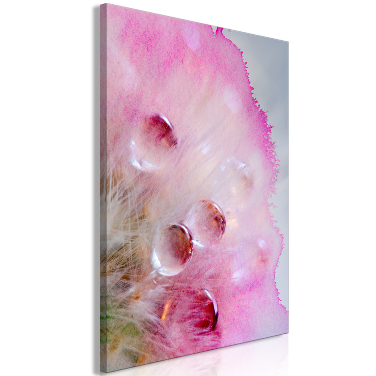 Canvas Watercolor details - water and paint creating an abstract pink pattern 117872 additionalImage 2