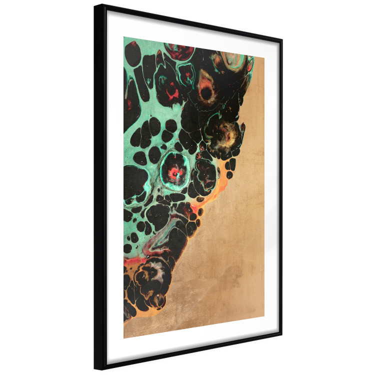 Poster Mineral Structure - colorful unconventional abstraction on a brown background 118172 additionalImage 11